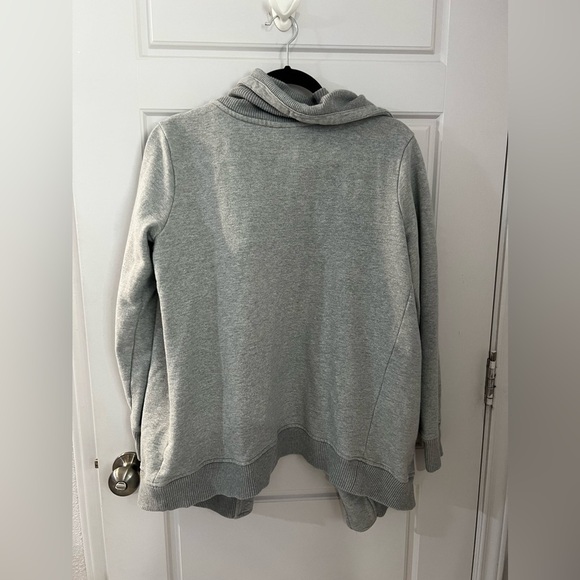 Athleta Shawl Neck Cotton Wrap Jacket - Picture 4 of 4